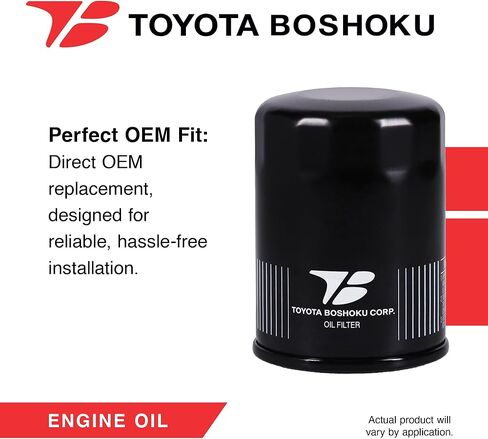 فلتر زيت Toyota Boshoku (TB)، تم تصميمه كبديل مباشر لـ 26300-35500 يناسب 1989-1991، 1999-2019 Hyundai Sonata 2.4L؛ 1999-2012، 2014-2020 إلنترا 2.0 لتر؛ 2010-2024 كيا فورتي 2.0 لتر in Kuwait