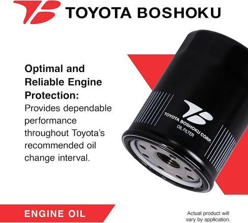 فلتر زيت Toyota Boshoku (TB)، تم تصميمه كبديل مباشر لـ 26300-35500 يناسب 1989-1991، 1999-2019 Hyundai Sonata 2.4L؛ 1999-2012، 2014-2020 إلنترا 2.0 لتر؛ 2010-2024 كيا فورتي 2.0 لتر in Kuwait