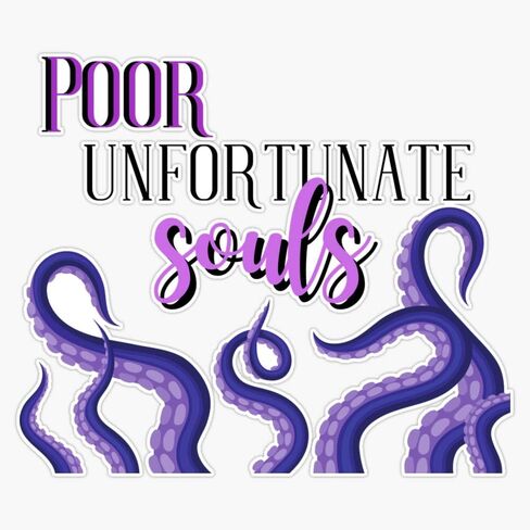 Poor Unfortunate Souls Bumper Sticker Vinyl Decal 5 inches in Kuwait