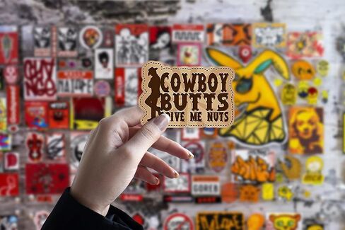 ملصق من الفينيل من WSQ Cowboy Butts Drive Me Nuts - 5.5 بوصة - لسيارة شاحنة الدفع الرباعي، نافذة ممتص الصدمات، جدار الكمبيوتر المحمول، كأس الكمبيوتر اللوحي وأي سطح أملس in Saudi Arabia