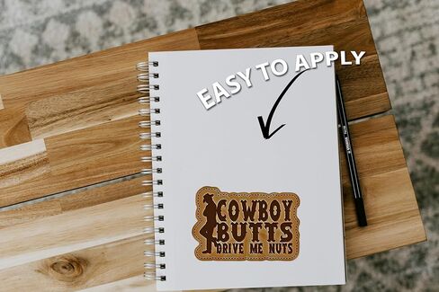 ملصق من الفينيل من WSQ Cowboy Butts Drive Me Nuts - 5.5 بوصة - لسيارة شاحنة الدفع الرباعي، نافذة ممتص الصدمات، جدار الكمبيوتر المحمول، كأس الكمبيوتر اللوحي وأي سطح أملس in Saudi Arabia