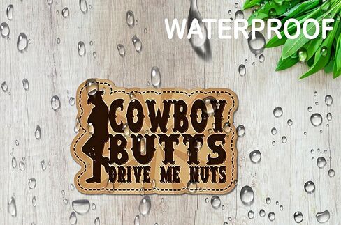 ملصق من الفينيل من WSQ Cowboy Butts Drive Me Nuts - 5.5 بوصة - لسيارة شاحنة الدفع الرباعي، نافذة ممتص الصدمات، جدار الكمبيوتر المحمول، كأس الكمبيوتر اللوحي وأي سطح أملس in Saudi Arabia