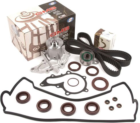 Evergreen TBK236VC Compatible With 93-97 Toyota Corolla Geo Prizm 4AFE 1.6L Timing Belt Kit Valve Cover Gasket GMB Water Pump in Saudi Arabia