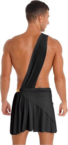 Men's Toga Gladiator Wrestling Kilt Suspender Skirt Pleated Miniskirt Clubwear in Saudi Arabia