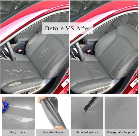Driver Side Bottom Perforated Microfiber Leather Seat Cover Gray Compatible with Lexus IS250 IS350 2006 2007 2008 2009 2010 2011 2012 2013 in Saudi Arabia