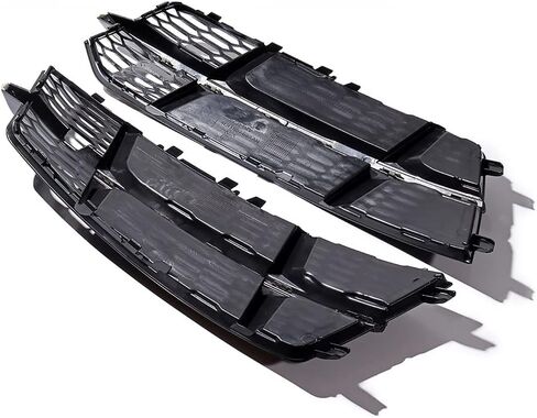 Astra Depot يسار يمين أمامي سفلي لتدفق الهواء مصبغة أسود لامع Blk Trim متوافق مع 2015-2018 Audi A6 C7 S-Line 4G0807682AN 4G0807681AN in Saudi Arabia