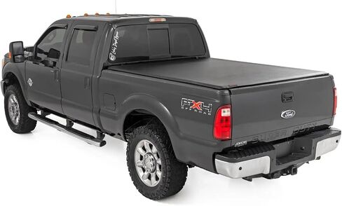 Rough Country Soft Roll Up Truck Bed Tonneau Cover for Ford F250/350 Super Duty (1999-2016) - Fits 6'10 (82") Bed, Weatherproof Bed Cover in Saudi Arabia