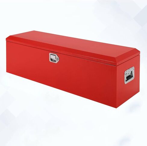 Heavy Duty Steel Metal Tool Box for Truck Bed, 30" Lockable Pickup Truck Tool Box with Gas Struts, Weatherproof Crossbed Storage Chest, Diamond Plate Truck Bed Tool Box for Trailer, RV, Work Truck in Saudi Arabia