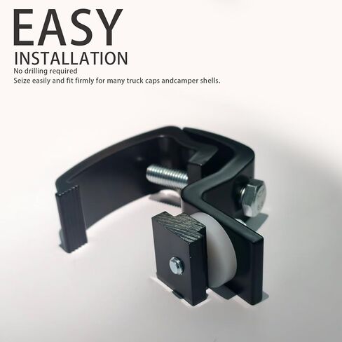 مجموعة من 6 مشابك لسرير الشاحنة لغطاء الشاحنة/الغطاء/غطاء العربة متوافق مع 2020 Jeep Gladiator & 2016 وأحدث نظام قضبان السرير Toyota Tacoma in Kuwait