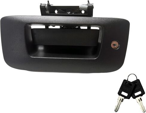22755305 Locking Tailgate Handle Latch w/Bezel & Lock Cylinder Compatible with 2007-2014 Chevrolet Silverado 1500 2500 HD 3500 HD | GMC Sierra 1500 2500 HD 3500 HD Tailgate Lock Assembly in Kuwait
