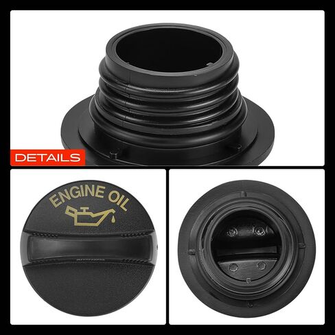 A-Premium Engine Oil Filler Cap Oil Cap Compatible with Ram 2500, 3500, 1500 Classic & Jeep Grand Cherokee, Wrangler, Compass, Patriot, Commander & Dodge & Chrysler & Mitsubishi & Volkswagen & Fiat in Saudi Arabia