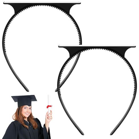 UQM Graduation Cap Headband, Anti-fall Grad Cap Headband Hat Accessories for Graduates Students, Keeps Hairstyle Fixed in Kuwait