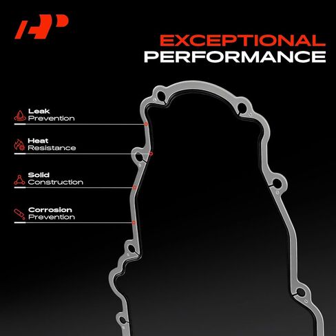 A-Premium Engine Timing Cover Gasket Set Compatible with Chevrolet Silverado 1500 2500 3500 HD Classic, Impala & GMC Sierra & Buick & Cadillac & Avanti & Hummer & Isuzu & Pontiac & Saab & Workhorse in Saudi Arabia