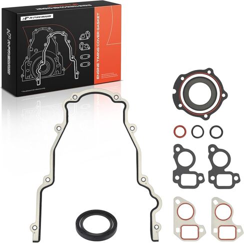 A-Premium Engine Timing Cover Gasket Set Compatible with Chevrolet Silverado 1500 2500 3500 HD Classic, Impala & GMC Sierra & Buick & Cadillac & Avanti & Hummer & Isuzu & Pontiac & Saab & Workhorse in Saudi Arabia