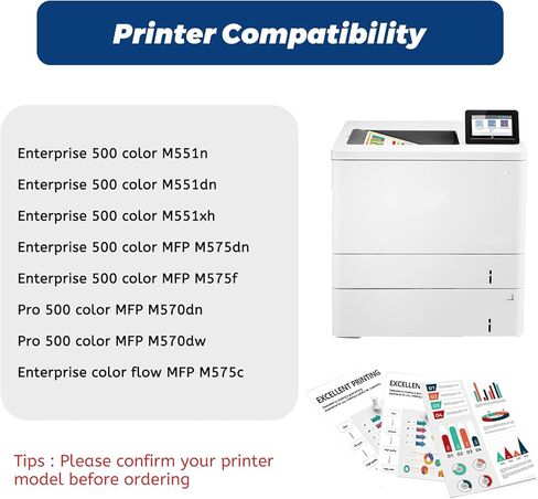 507A M551 Toner Cartridge 4 Pack - OEM Equipment Manufacturer for HP 507A CE400A CE401A CE402A CE403A 507X 507 CE400X fro HP LaserJet Enterprise 500 Color M551 MFP M575 MFP M570 Series in Kuwait