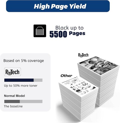 507A M551 Toner Cartridge 4 Pack - OEM Equipment Manufacturer for HP 507A CE400A CE401A CE402A CE403A 507X 507 CE400X fro HP LaserJet Enterprise 500 Color M551 MFP M575 MFP M570 Series in Kuwait