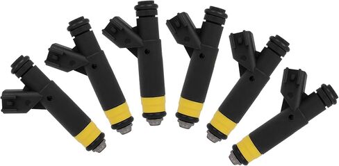 حاقن الوقود 1 ثقوب مجموعة من 6 قطعة تناسب فورد موستانج 3.8L 2000-2001 لفورد F-150 التراث 4.2L 2004 استبدال OEM 822-11162 in Saudi Arabia