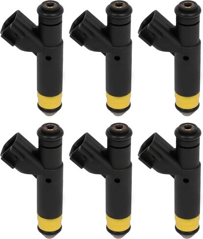 حاقن الوقود 1 ثقوب مجموعة من 6 قطعة تناسب فورد موستانج 3.8L 2000-2001 لفورد F-150 التراث 4.2L 2004 استبدال OEM 822-11162 in Saudi Arabia