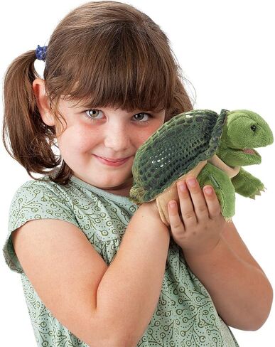 Folkmanis Little Turtle Hand Puppet, Green in Kuwait