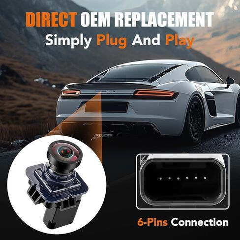 Backup Camera Rear View Compatible with Ford F150 2010 2012 2013 2014, Ford Mustang 2015-2020, Lincoln MKC 2015-2019 Night Vision Park Assist Reverse Camera Replaces# EL3T-19G490-AA, EL3Z-19G490-D in Saudi Arabia