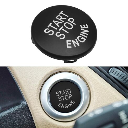 QianBao Start Stop Engine Switch Button Compatible with BMW 1 3 5 6 Series X1 X3 X5 X6,E81 E90 E91 E60 E63 E84 E83 E70 E71, Ignition Start Stop Button Replacement Black in Kuwait