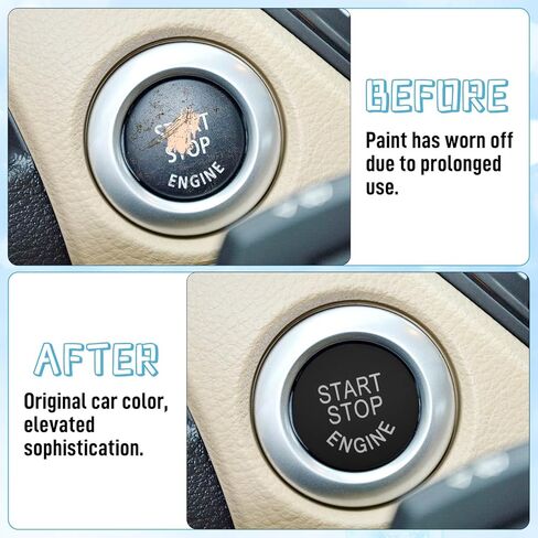 QianBao Start Stop Engine Switch Button Compatible with BMW 1 3 5 6 Series X1 X3 X5 X6,E81 E90 E91 E60 E63 E84 E83 E70 E71, Ignition Start Stop Button Replacement Black in Kuwait