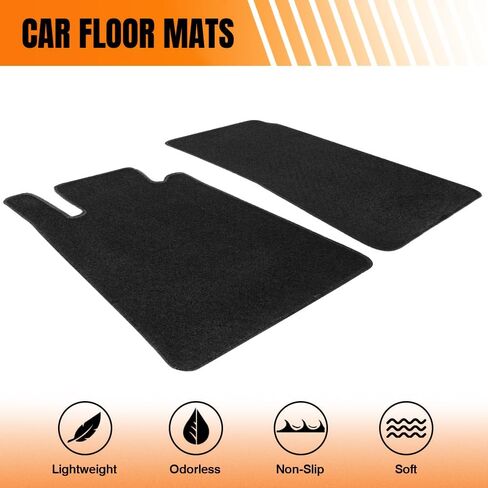 Car Floor Mat, Compatible with 2005-2010 Mercedes-Benz SLK Class, Nylon Black Floor Liner Carpet Set, 2PCS in Kuwait