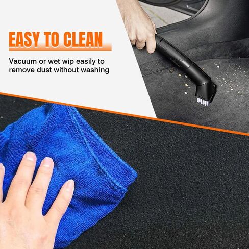 Car Floor Mat, Compatible with 2005-2010 Mercedes-Benz SLK Class, Nylon Black Floor Liner Carpet Set, 2PCS in Kuwait