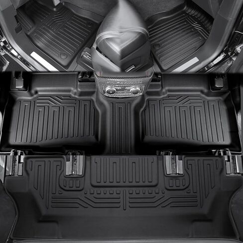 Floor Mats for 2025 2020-2024 Ford Explorer (6-seat), All Weather TPE Floor Mat Cargo Mat with Backrest Mats for Ford Explorer ST Car Accessories in Kuwait