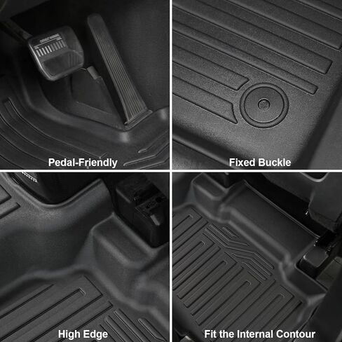 Floor Mats for 2025 2020-2024 Ford Explorer (6-seat), All Weather TPE Floor Mat Cargo Mat with Backrest Mats for Ford Explorer ST Car Accessories in Kuwait