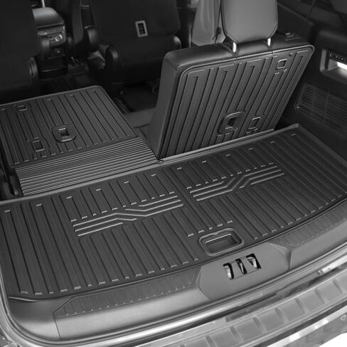 Floor Mats for 2025 2020-2024 Ford Explorer (6-seat), All Weather TPE Floor Mat Cargo Mat with Backrest Mats for Ford Explorer ST Car Accessories in Kuwait