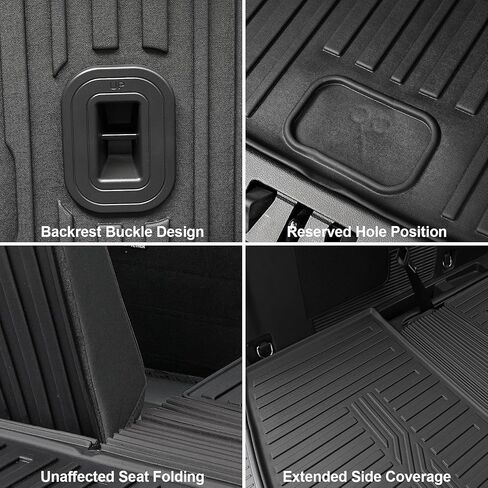 Floor Mats for 2025 2020-2024 Ford Explorer (6-seat), All Weather TPE Floor Mat Cargo Mat with Backrest Mats for Ford Explorer ST Car Accessories in Kuwait