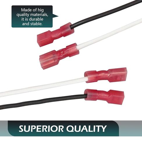 4 PCS Speaker Wiring Harness, Car Door Speaker Wire Cable Adapter, 72-5600 Insulated Sheath Audio Adapter Replacement, Compatible with Ford Focus Chevy Mazda (Black) in Kuwait