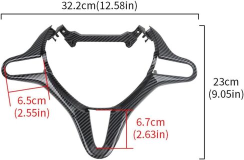 1Pc Carbon Fiber Steering Wheel Cover Interior Trim Compatible with Honda Civic 2006-2011 2007 in Saudi Arabia