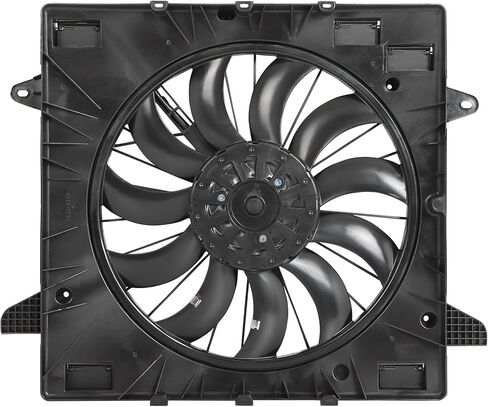 مجموعة مروحة تبريد رادياتير المحرك GM3115321 متوافقة مع 2020-2022 لسيارة Chevy Blazer 3.6L 2020-2024 لكاديلاك XT6 3.6L 2020-2023 لمجموعة مروحة مكثف GMC Acadia 3.6L in Kuwait