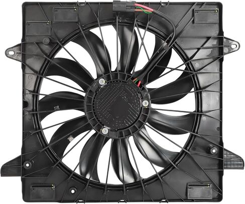 مجموعة مروحة تبريد رادياتير المحرك GM3115321 متوافقة مع 2020-2022 لسيارة Chevy Blazer 3.6L 2020-2024 لكاديلاك XT6 3.6L 2020-2023 لمجموعة مروحة مكثف GMC Acadia 3.6L in Kuwait