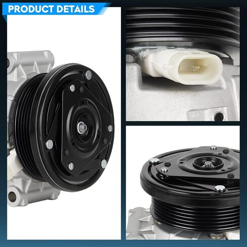 TadaMark A/C Air Conditioner Compressor With Clutch fit for Chevy Express & GMC Savana 1500/2500/3500 1996-2000, for Blazer S10 1998-2004, for Jimmy 1999-2002, 4.3L 5.0L 5.7L, W/O sensor on the back in Saudi Arabia