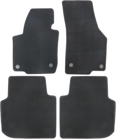 Priprilod Car Floor Mats Full Set Compatible with Volkswagen Passat 2012 2013 2014 2015 2016 2017 2018 2019 | Waterproof，All-Weather Protect | with Non-Slip Backing，Black Floor Liner Car Accessories in Saudi Arabia
