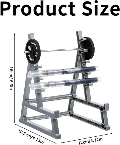 Squat Rack Pen Holder, Mini Barbell Desk Toy, Gym Them Grey funny pen holder, for Gym Lovers Men, for Storing Office Writing Supplies in Kuwait
