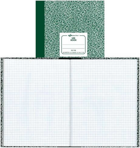 National Composition Lab Notebook, Quadrille Rule, Green Cover, (60) 10.13 x 7.88 Sheets in Kuwait