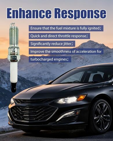 91970 Iridium Platinum Spark Plugs Fit for Buick Cascada Encore Fit for Chevy Cruze Equinox Trax Malibu Fit for GMC Terrain, Replace ILNAR8B7G 4 Pack in Kuwait