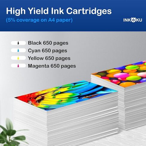 خرطوشة حبر LC75 متوافقة مع طابعات Brother LC75 LC71 LC79 XL، تعمل مع طابعات Brother MFC-J6510DW J6710DW J6910DW J280W J425W J430W J835DW (أسود، سماوي، أرجواني، أصفر، 4 عبوات) in Kuwait