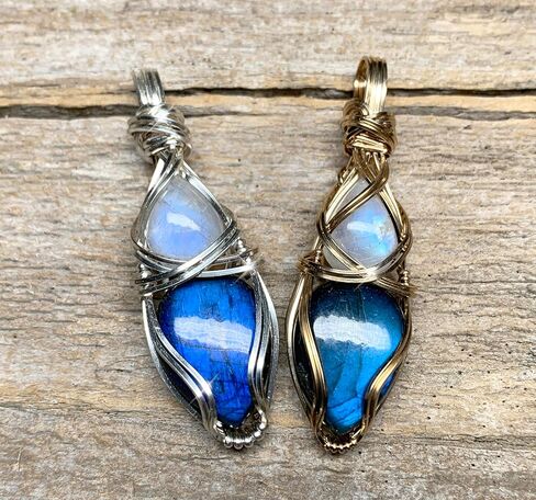 New Beginnings Moonstone Bracelet for Women with Labradorite | Motivational Gifts for Moms Sisters Teens Handmade in Arizona | Labradorite Bracelet | Meaningful Labradorite and Moonstone Bracelet in Saudi Arabia