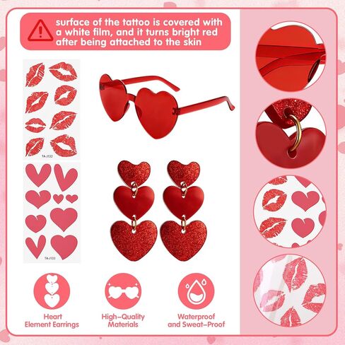 JATEBI 9 Pcs Cupid Costume Set Cupid Dress Up Bow and Arrow Bow High Stockings Heart Sunglasses Earrings for Women Valentines Halloween Cosplay Wedding Party Supplies in Kuwait