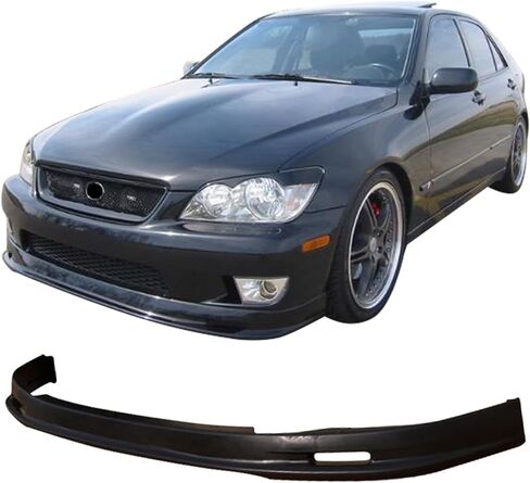 الشفة الأمامية الممتصة للصدمات متوافقة مع 2001-2005 Lexus IS300 Base Sedan، PP غير مطلي باللون الأسود للحماية من الحماية تحت جناح الذقن من IKON MOTORSPORTS، 2002 2003 2004 in Saudi Arabia