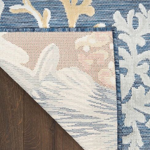 Nourison Home Suncoast Denim Multi 7'10" x 9'10" Area Rug - Easy Clean, Non Shedding, Bed Room, Living Room, Dining Room, Kitchen (8' x 10') in Saudi Arabia