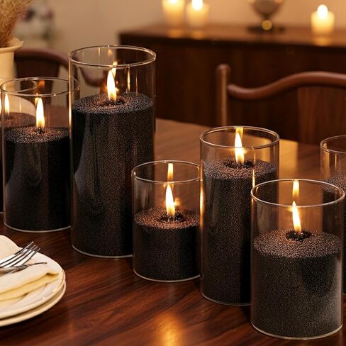 LAMORGIFT 8LB Candle Sand- White Candle Beads, Sand Wax, Pearled Candles with Wicks (50 Pcs) & Wooden Spoons, Sand Candles Unscented for Powder Candle Making, Candle Refill Kit in Saudi Arabia