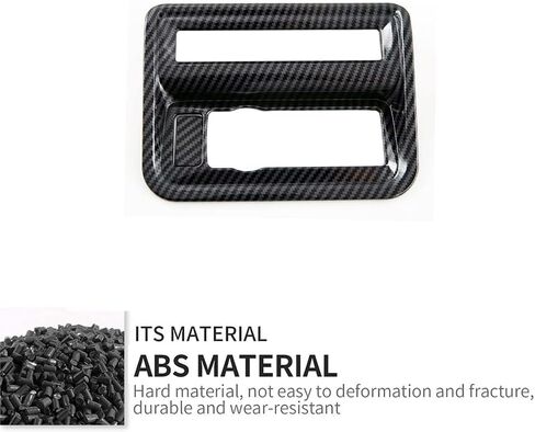 Keptrim for 2021 2022 2023 2024 2025 Ford F-150 ABS Carbon Fiber Side Console Headlight Switch Button Panel Trim, 1pc in Kuwait