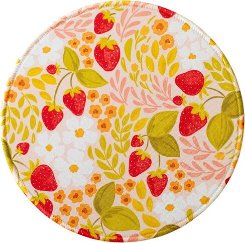 تصميم Elyse Breanne، 8.5 بوصة، لوحة ماوس مستديرة للكمبيوتر، واقي سطح المكتب، ظهر مطاطي غير قابل للانزلاق، كرة ديسكو in Kuwait