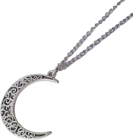 Luna Moth Necklace, Luna Moth with Sun and Moon Whimsgoth Jewelry, Gothic Necklace with Moth Pendant, Witchy Jewelry with Luna Moth Pendant, Esoteric Moon Butterfly and Lunar Moth Jewelry in Saudi Arabia